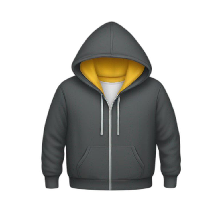 hoodie without person emoji
