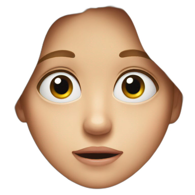 Big eyes surprised emoji