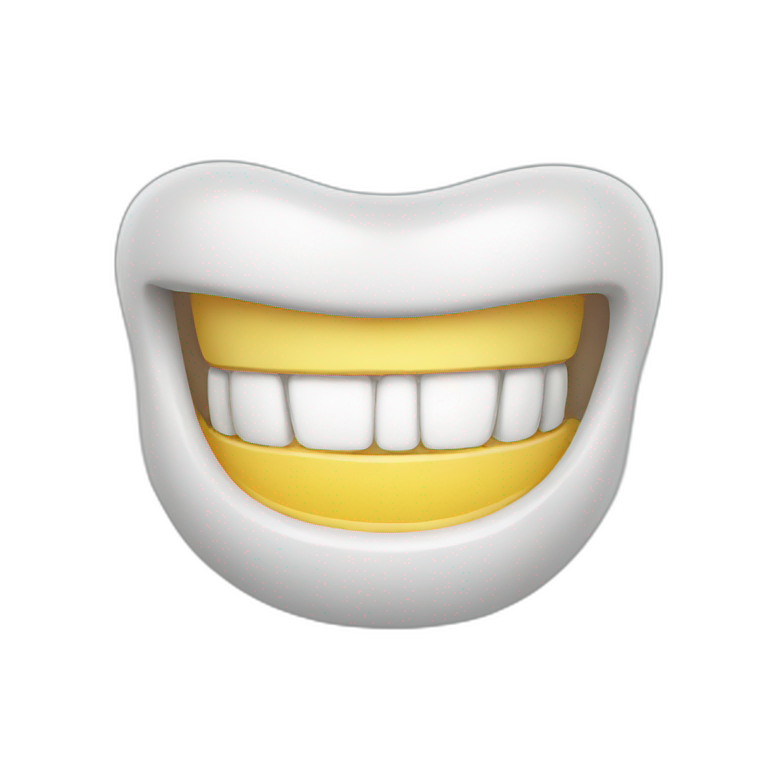 Smiling teeth emoji