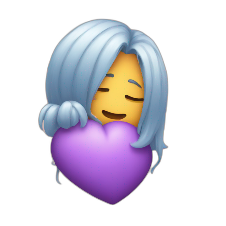 Kiss with hug emoji