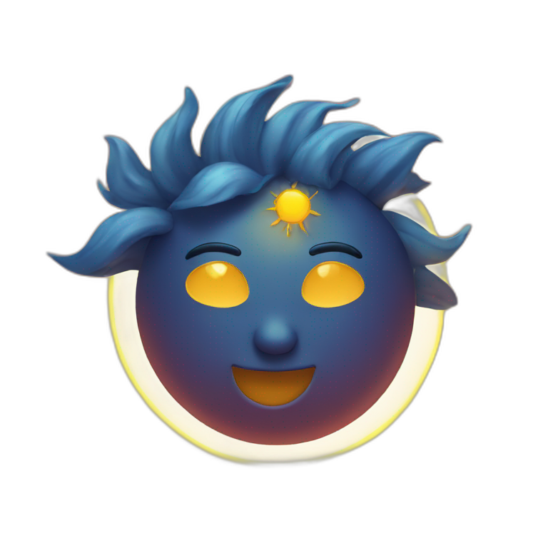Sun in love emoji