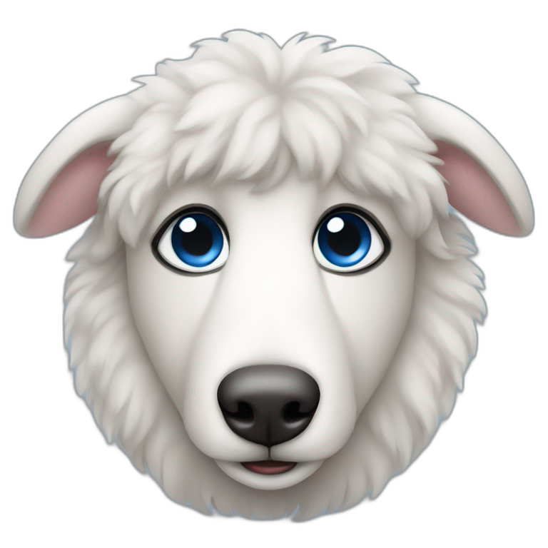 Australian sheeper blue eye emoji