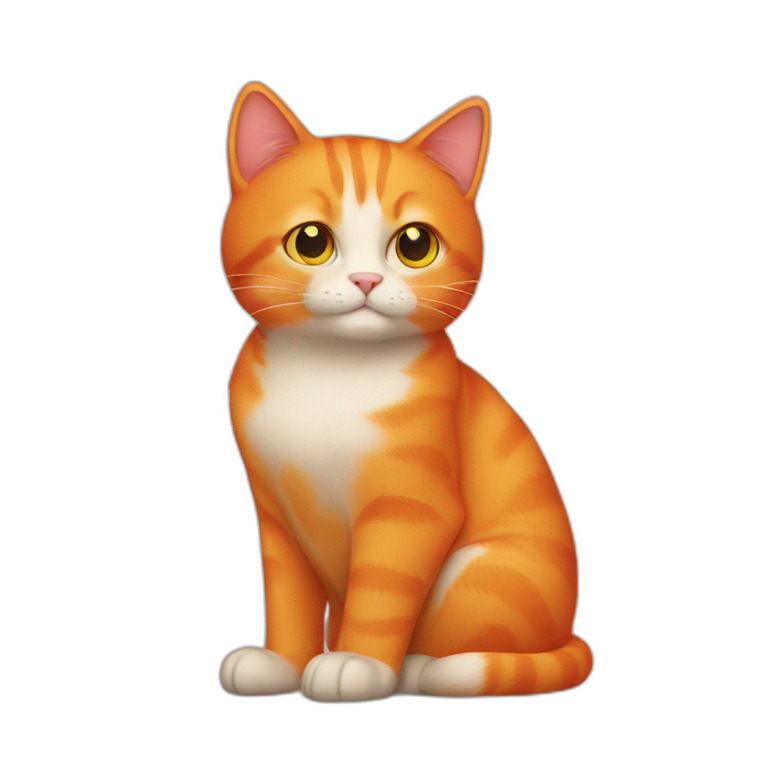 Orange cat emoji