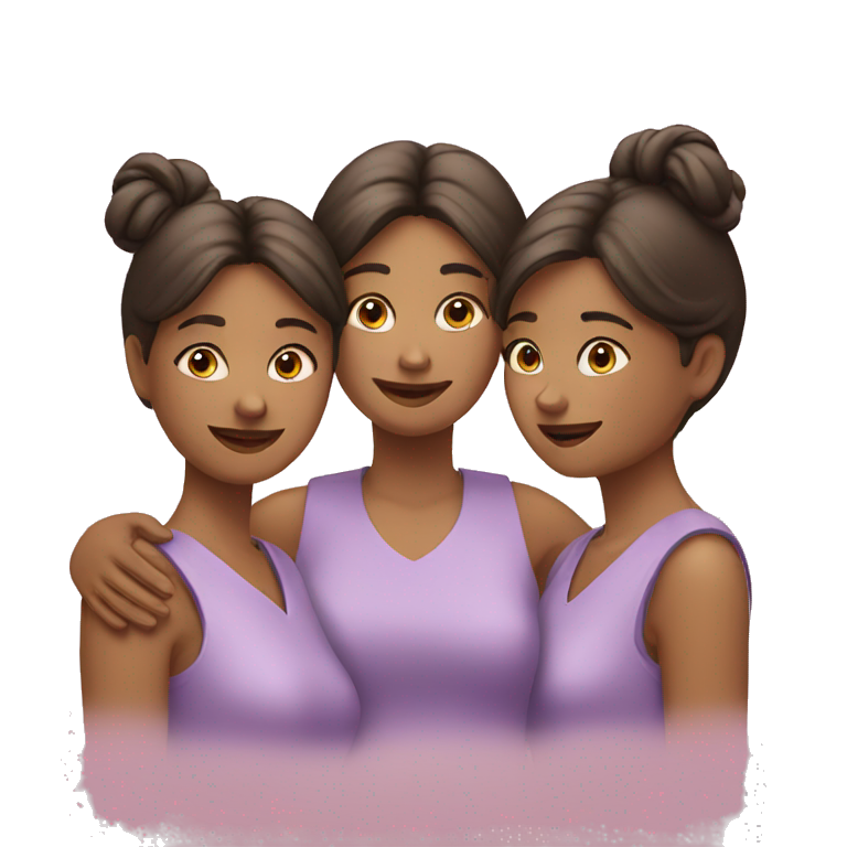 three caring women emoji