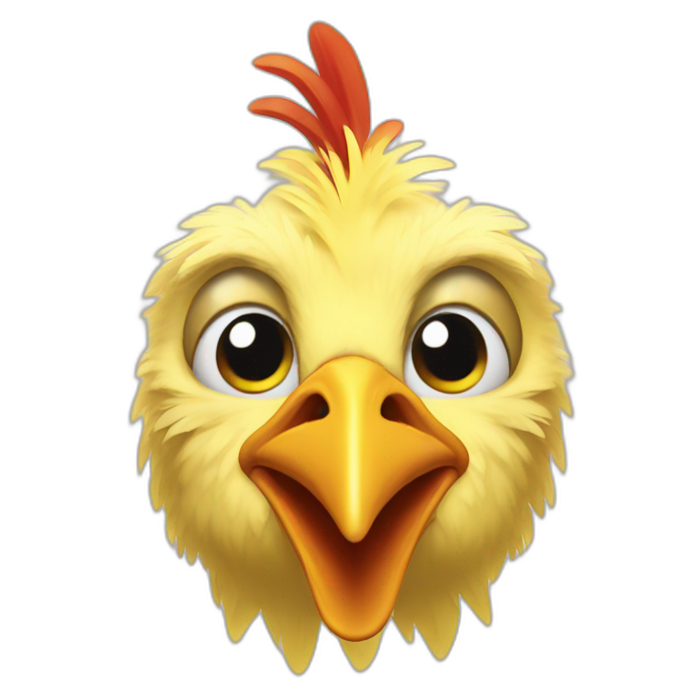 Chicken animatronic emoji