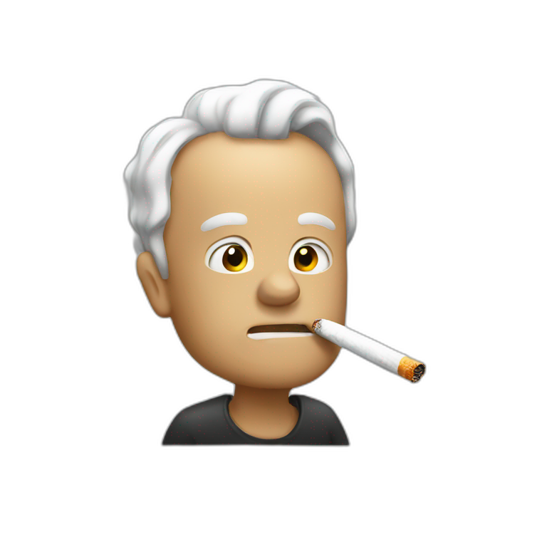 Smoking a cigarette  emoji