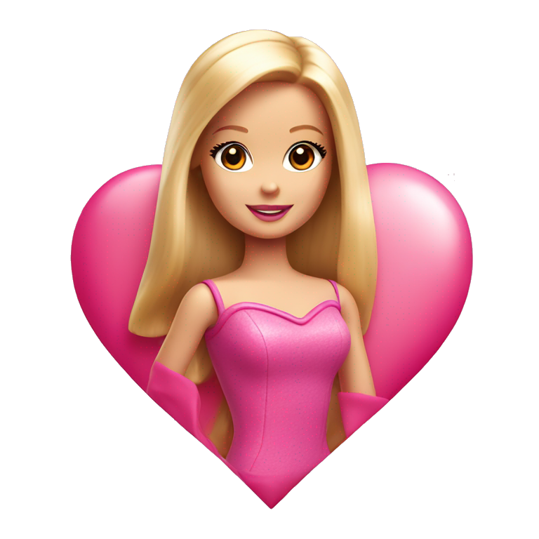 Barbie Inside heart  emoji