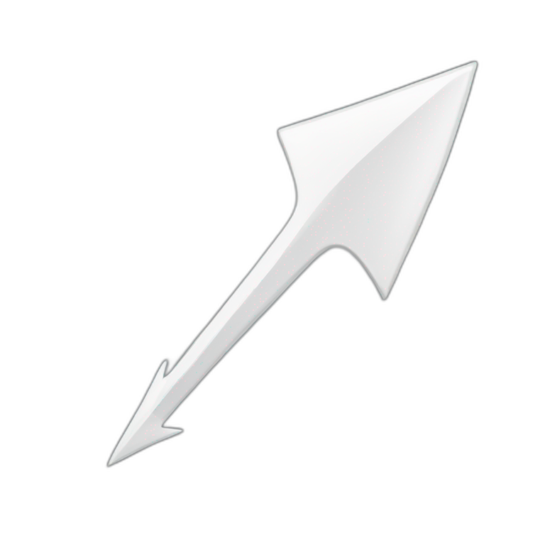 White Arrow vector emoji
