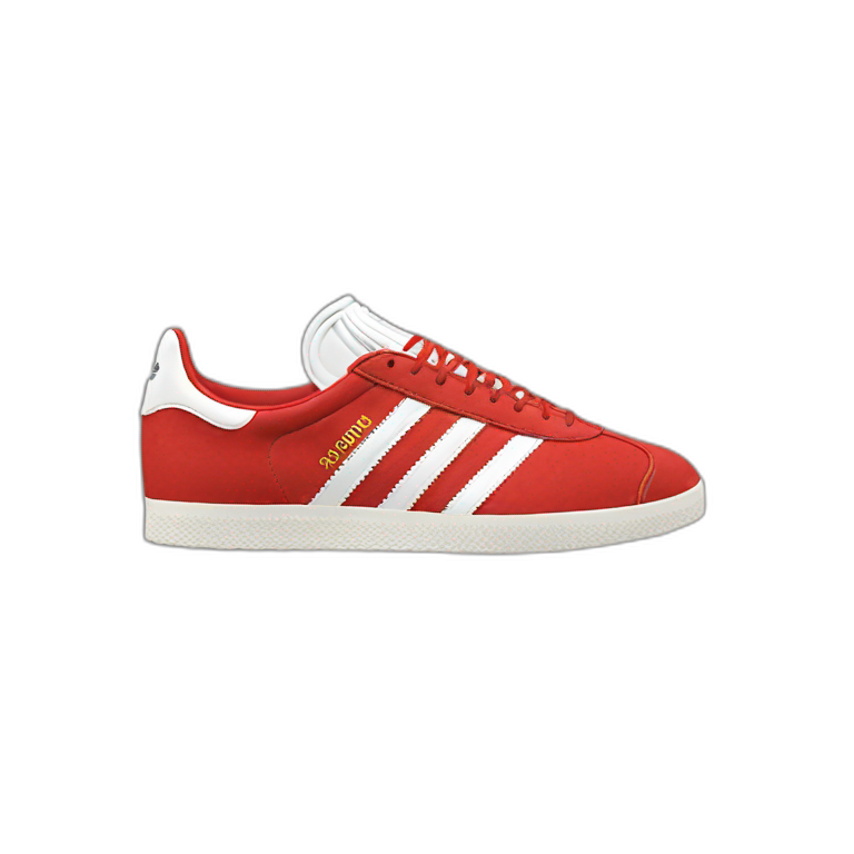 Adidas gazelle shoe red emoji