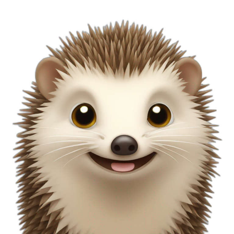 Hedgehogs with crossed-out eyes emoji