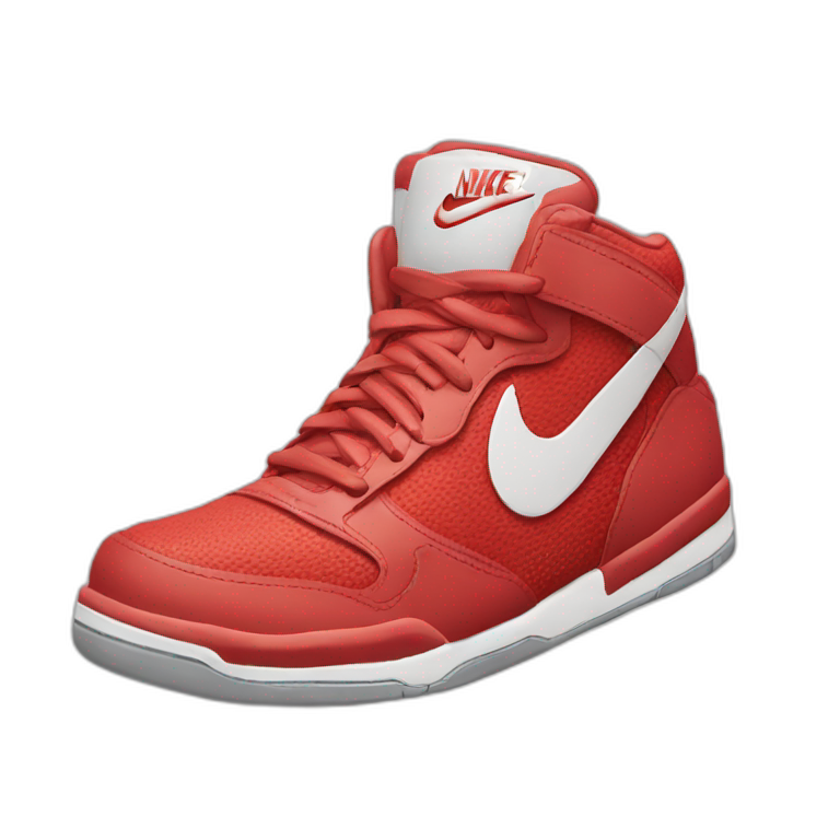 Red Nike shoe emoji