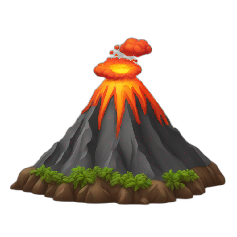 volcano emoji