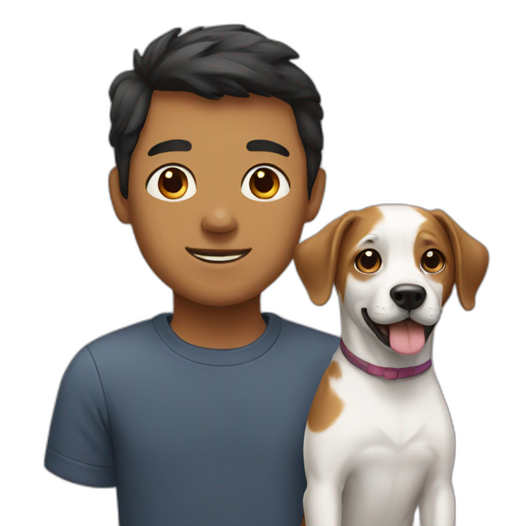 dog and human emoji