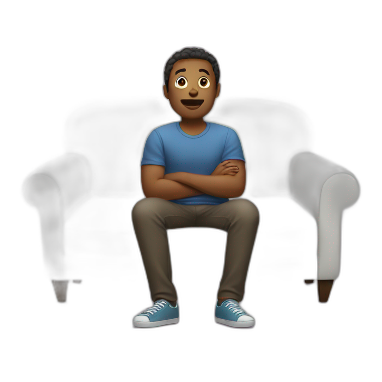 Sit on couch emoji