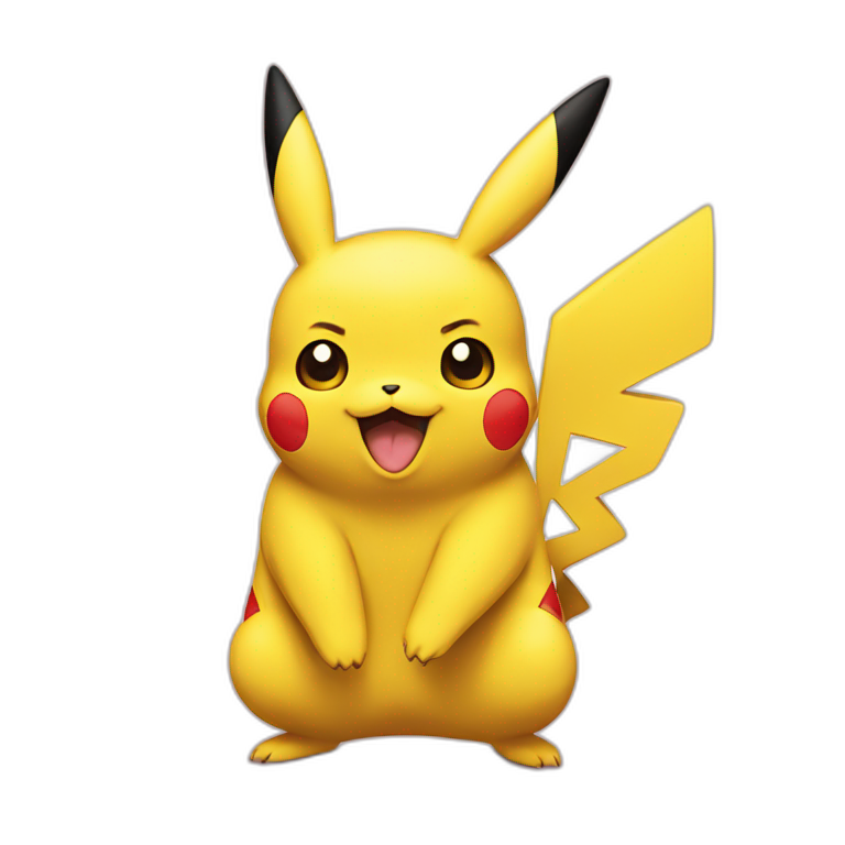 Pikachu en y emoji
