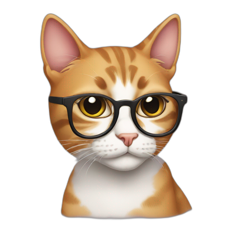 hipster cat emoji