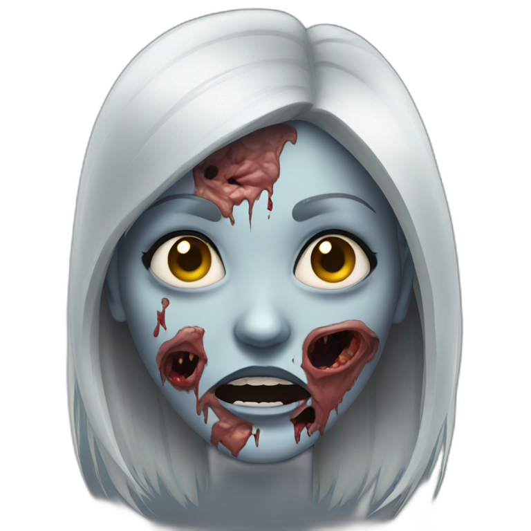 zombie woman face emoji