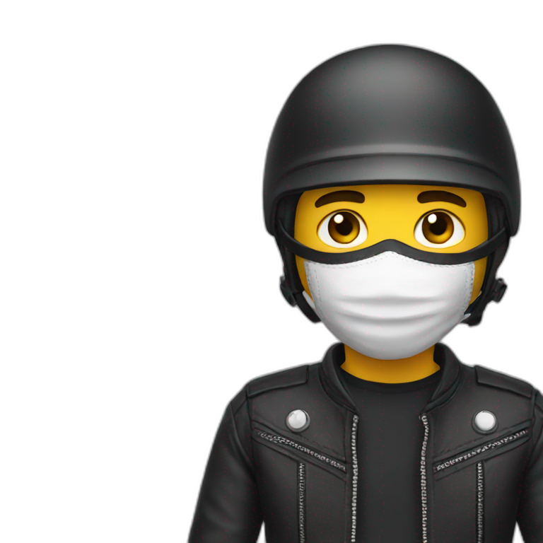 biker mask boy emoji