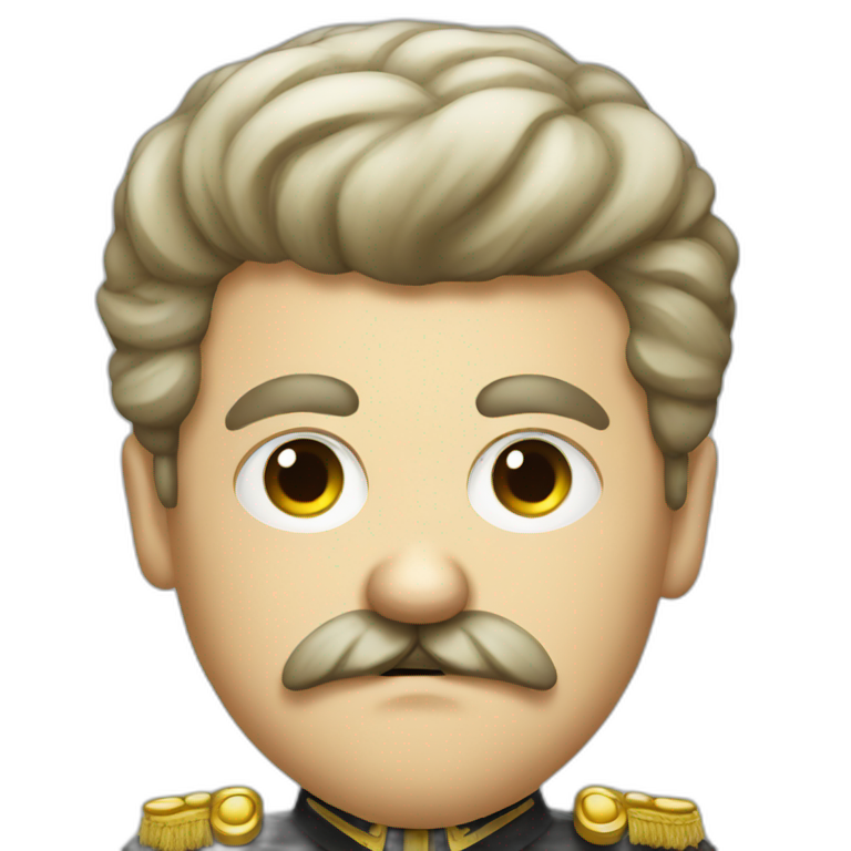 Little angry German dictator with mustache emoji