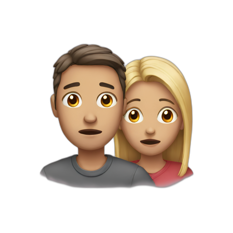 Two people crying emoji