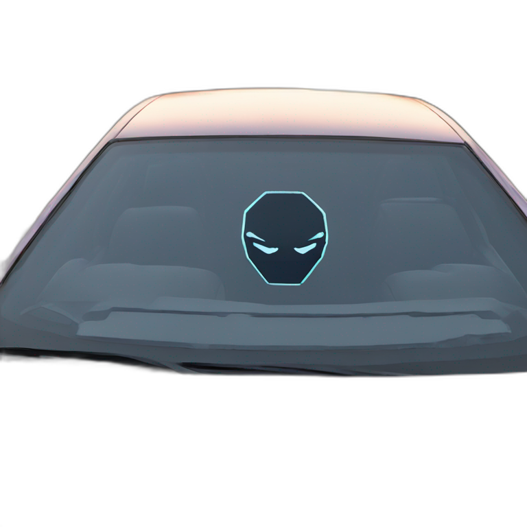 grand theft auto logo on the hood of a car emoji