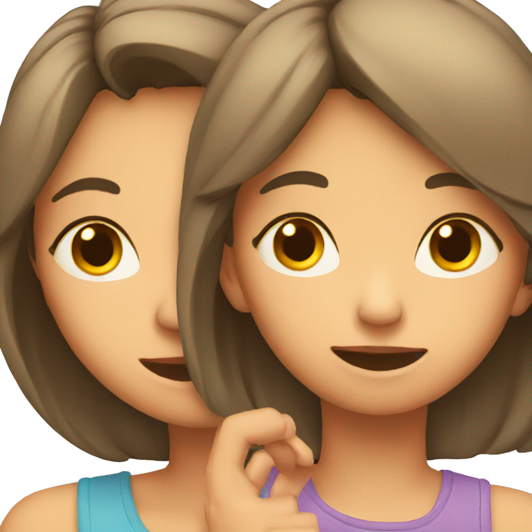 A mother hearing her daughter  emoji