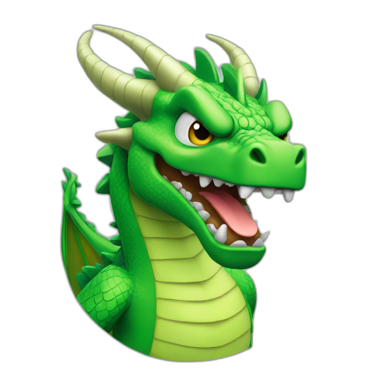 Angry Green Dragon emoji