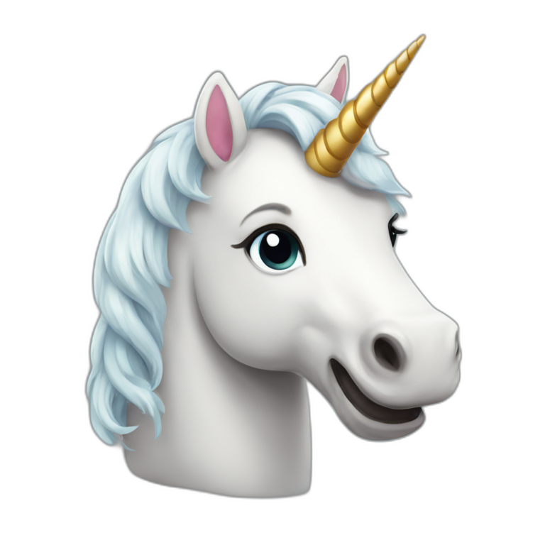 happy unicorn emoji