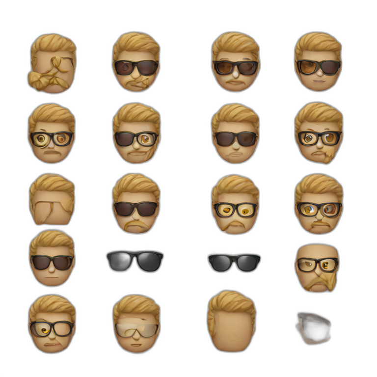 hipster emoji