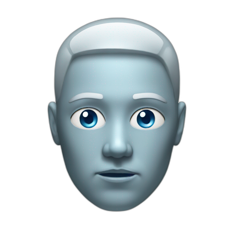 Electric glass head emoji