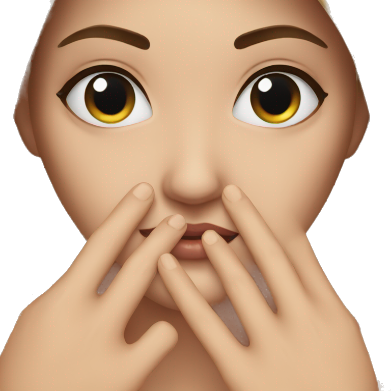 Middle and ring finger emoji