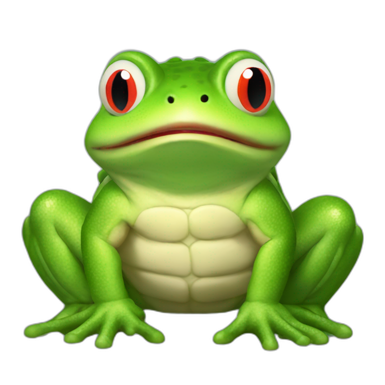 if Bowser jr was a frog emoji