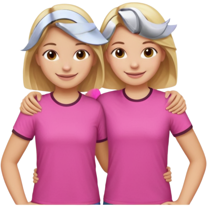 Two Girls with their arms around each other at summer camp one blonde ...