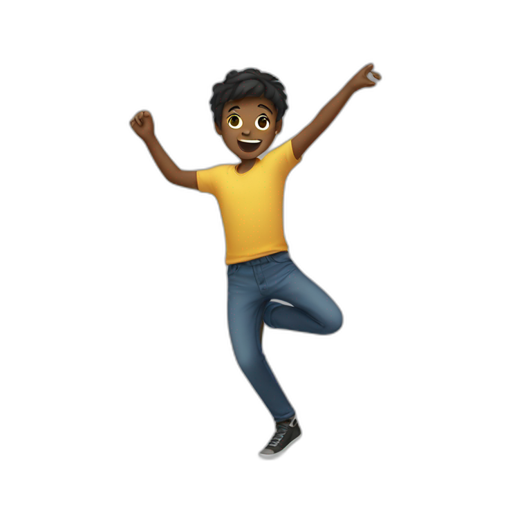 Boy dancing emoji