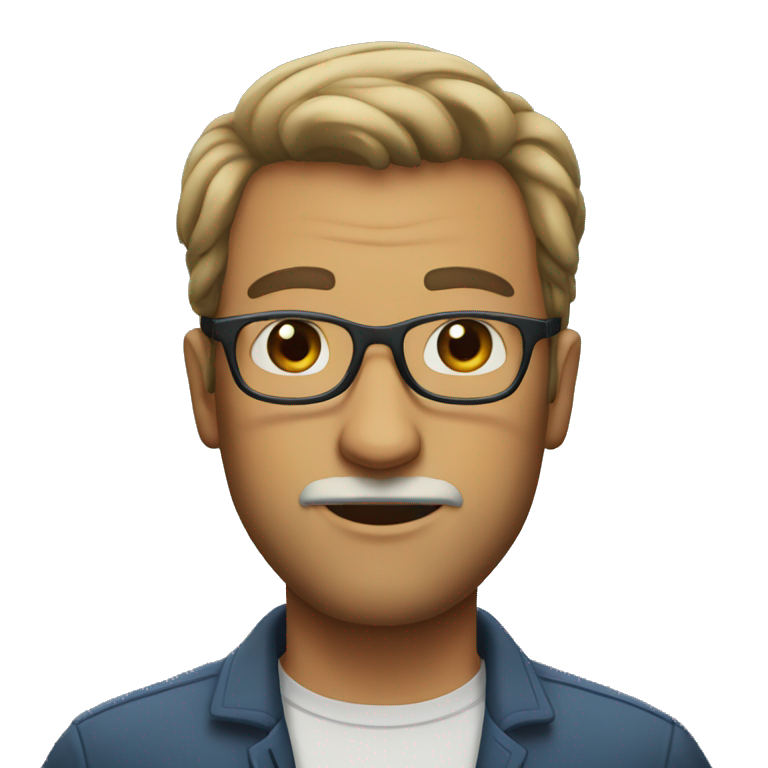 Man,big,tall,glasses,with skin,Beard emoji