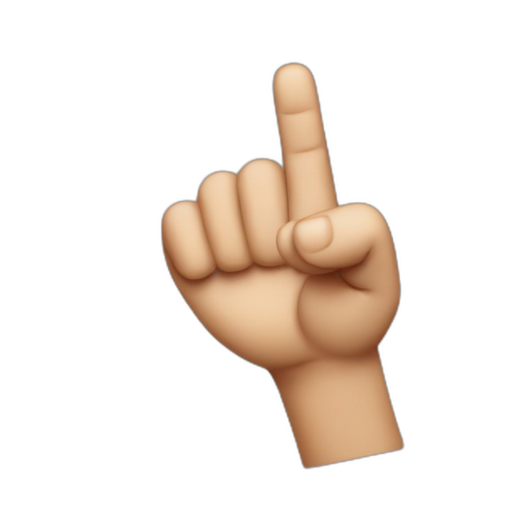 Punch fourth finger up hand gesture emoji