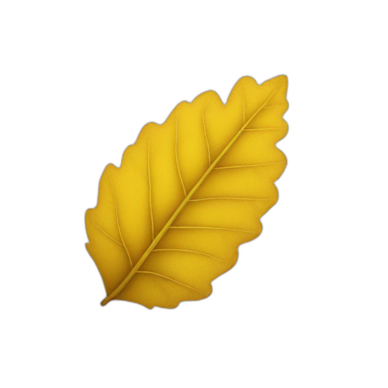 yellow leaf emoji