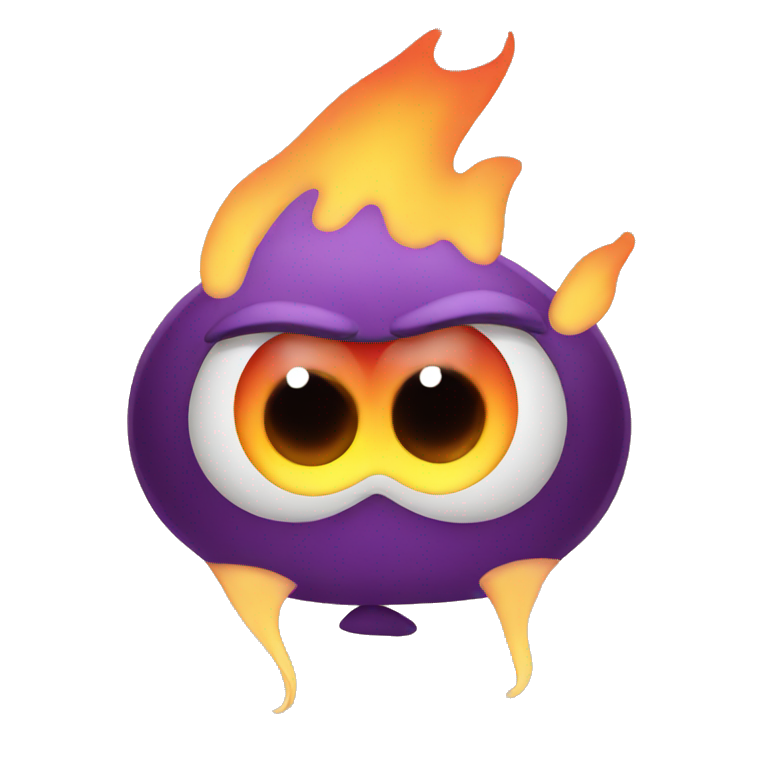 flames with big eyes emoji