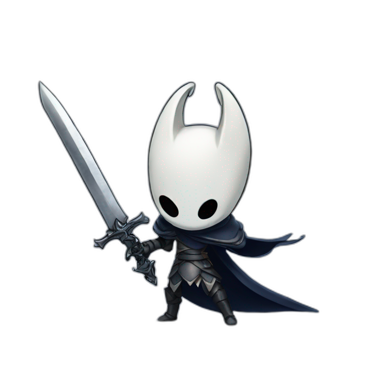 Hollow knight whit sword emoji