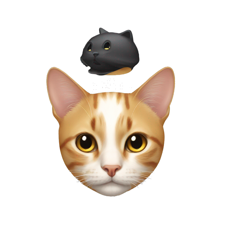 Cat on head emoji