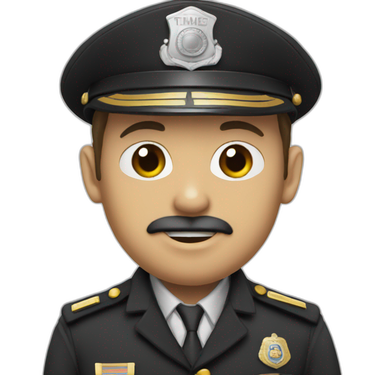 Officer-fish-eye emoji