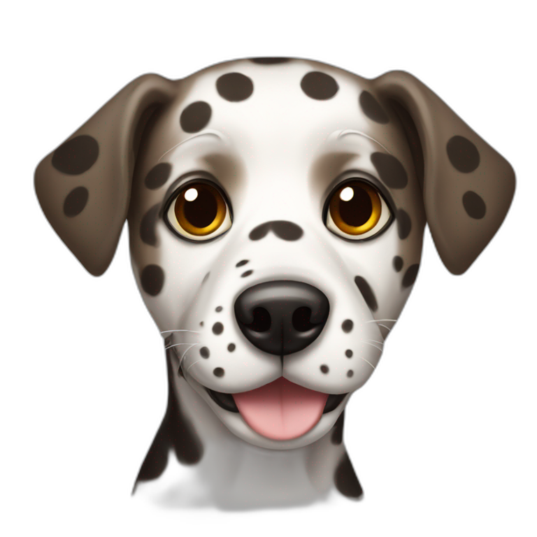 small spotted dog emoji