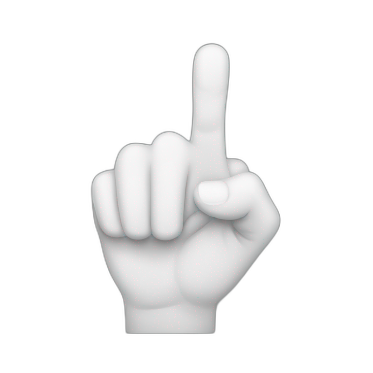 pointing finger emoji