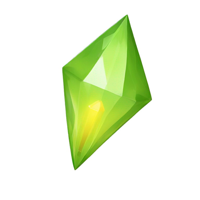 The Sims 4 plumbob light YELLOW emoji