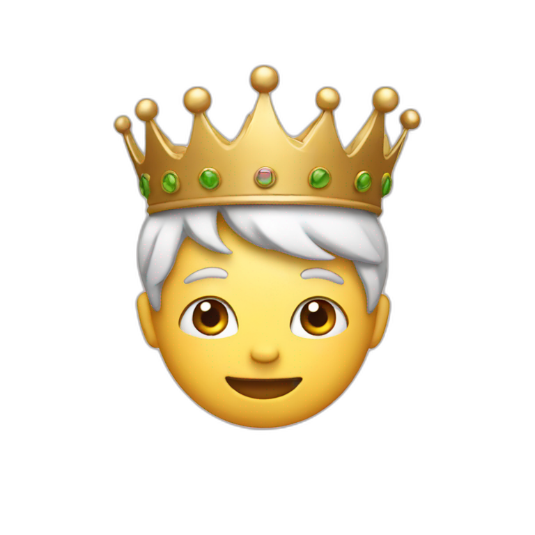with crown emoji
