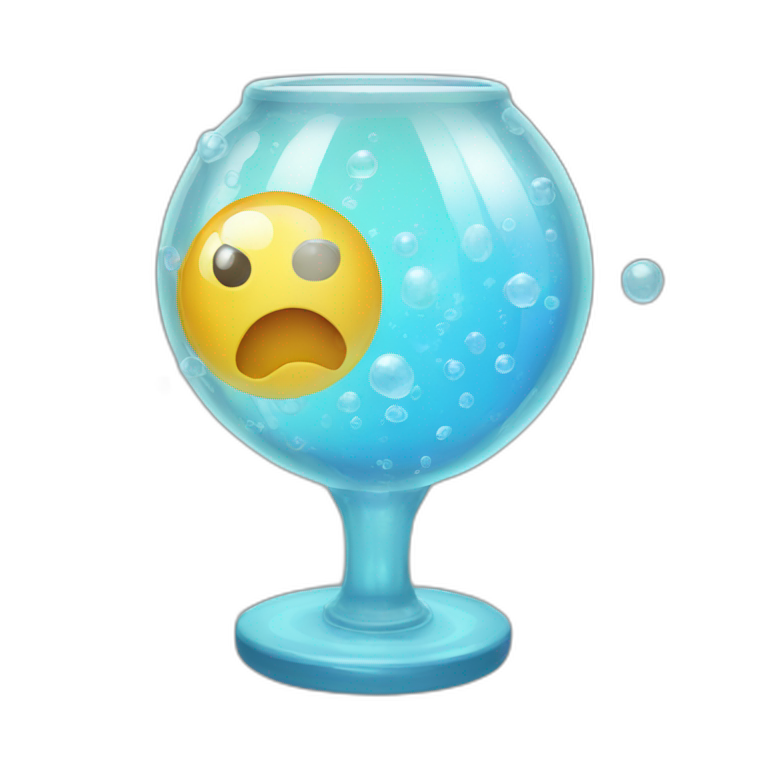 Electric bubble glass  emoji