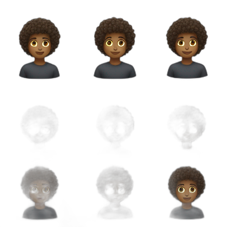 boy with curly hair emoji