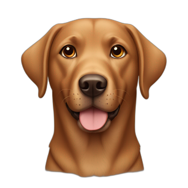 brown dog labrador emoji