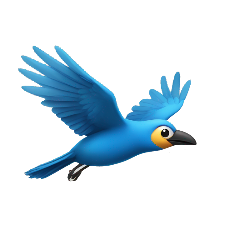 Bird flying  emoji