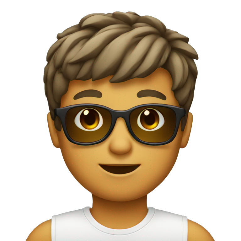 Boy wearing sunglasses emoji